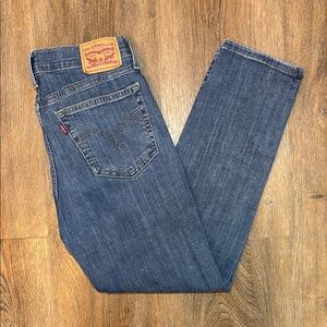Levi's Dark Wash Straight Leg Boyfriend Jeans